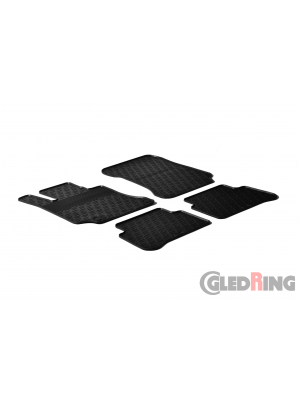 Original Gledring Passform Fußmatten Gummimatten 4 Tlg.+Fixing - Mercedes-Benz E Klasse W212 2009-2013